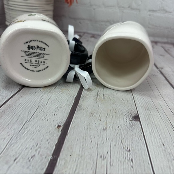 NWT rae dunn & harry potter collaboration hogwarts Wizard Mug Set obliviate - Picture 5 of 7